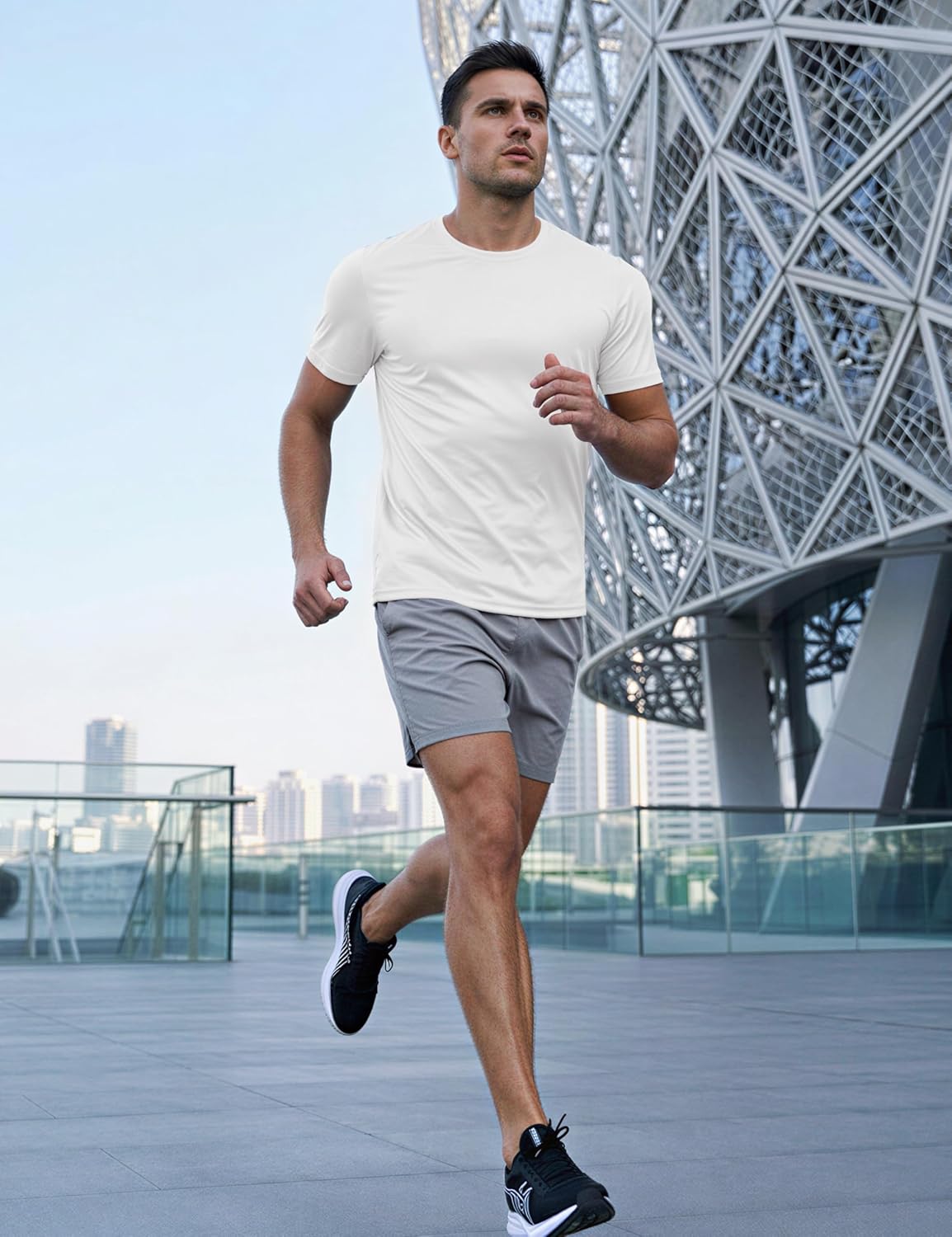 Men's Workout Shirts Dry Fit UPF Athletic T Shirts Short Sleeve Cooling Quick Dry Running Gym Active Tee Tops Men's Workout Shirts Dry Fit UPF Athletic T Shirts Short Sleeve Cooling Quick Dry Running Gym Active Tee Tops