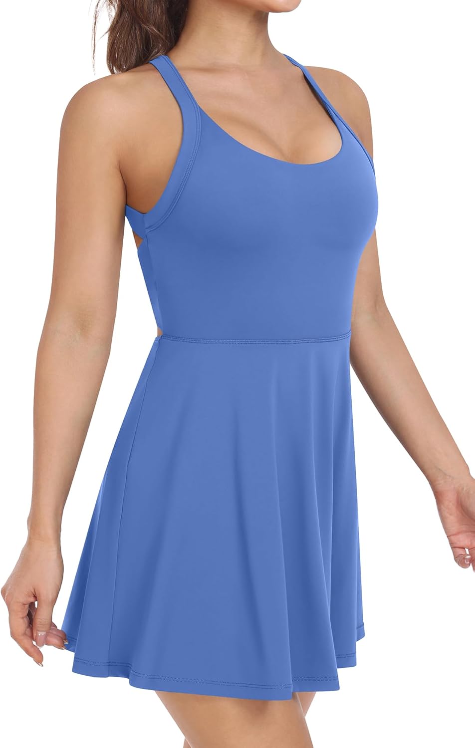 Womens Workout Tennis Dress with Built in Shorts and Bra Athletic Golf Activewear for Exercise Womens Workout Tennis Dress with Built in Shorts and Bra Athletic Golf Activewear for Exercise