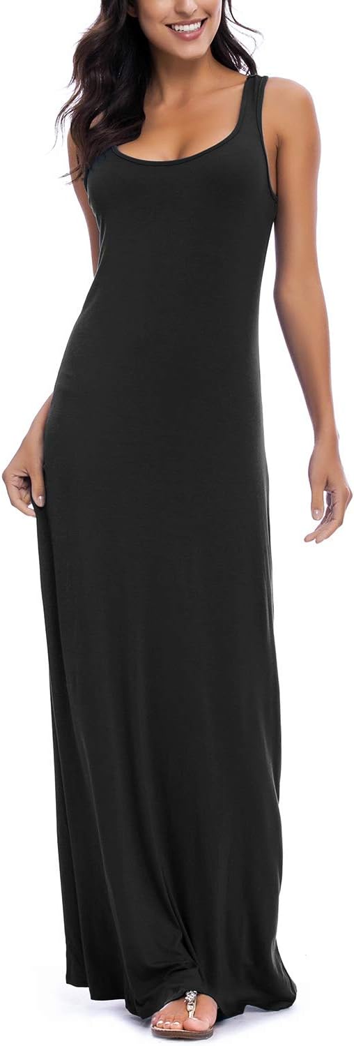 Women's Sexy Tank Top Maxi Long Dress Casual Sleeveless Summer Beach Dress Women's Sexy Tank Top Maxi Long Dress Casual Sleeveless Summer Beach Dress