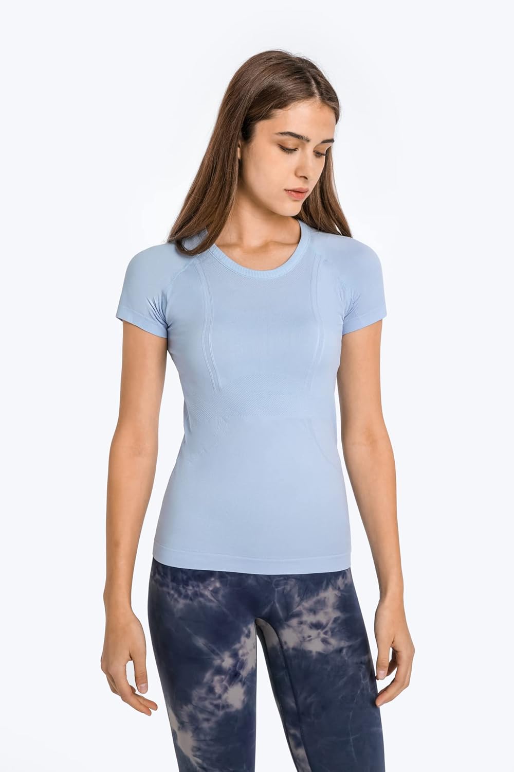 Seamless Workout T Shirts for Women Breathable Short Sleeve Yoga Tops Athletic Gym Shirts Seamless Workout T Shirts for Women Breathable Short Sleeve Yoga Tops Athletic Gym Shirts