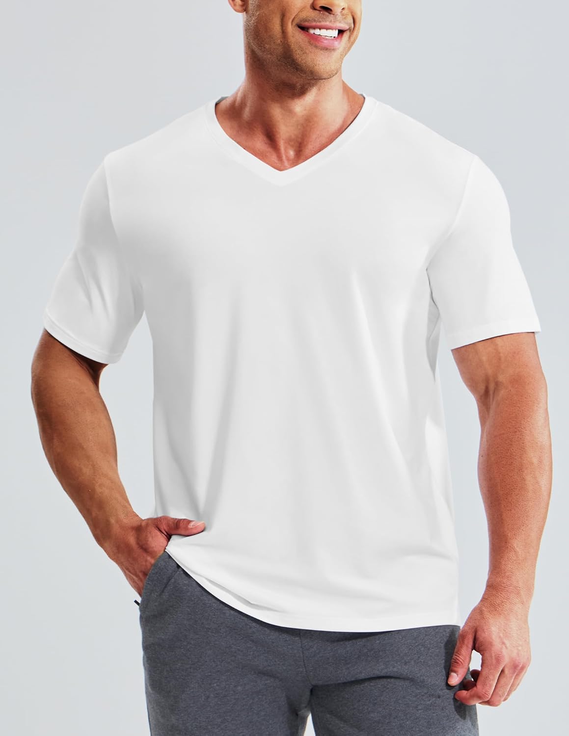 Mens Dry Fit V Neck T-Shirts Workout Soft Short Sleeve Moisture Wicking Running Athletic Gym Casual Tee Tops Mens Dry Fit V Neck T-Shirts Workout Soft Short Sleeve Moisture Wicking Running Athletic Gym Casual Tee Tops