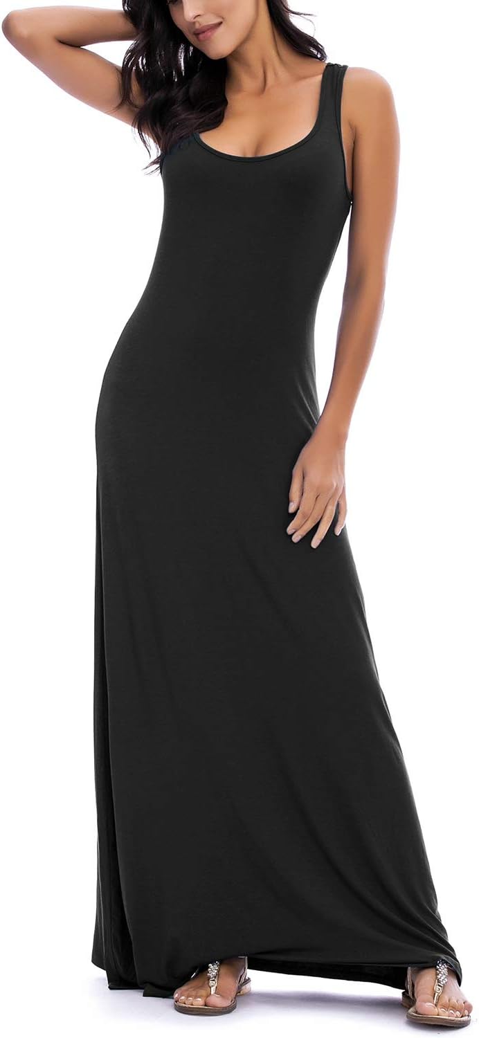 Women's Sexy Tank Top Maxi Long Dress Casual Sleeveless Summer Beach Dress Women's Sexy Tank Top Maxi Long Dress Casual Sleeveless Summer Beach Dress