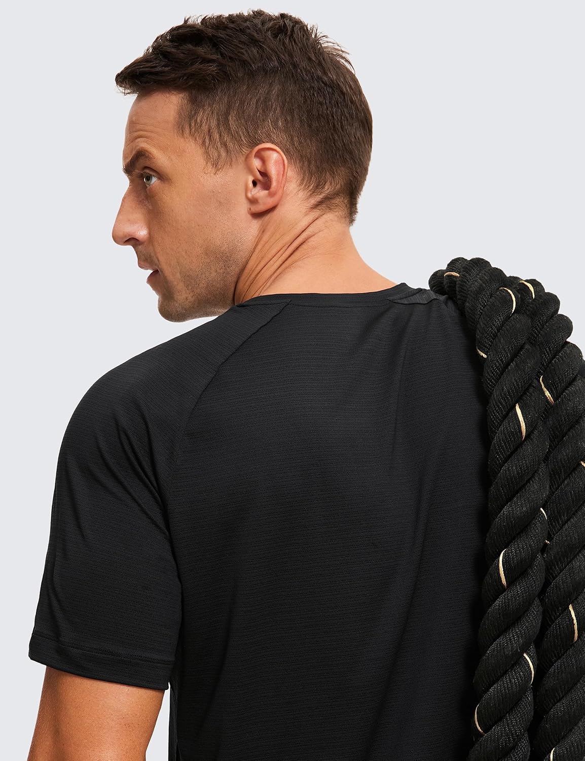 Lightweight Workout Shirts for Men - Texture Crewneck Running Athletic T-Shirts Short Sleeve Gym Tops Lightweight Workout Shirts for Men - Texture Crewneck Running Athletic T-Shirts Short Sleeve Gym Tops