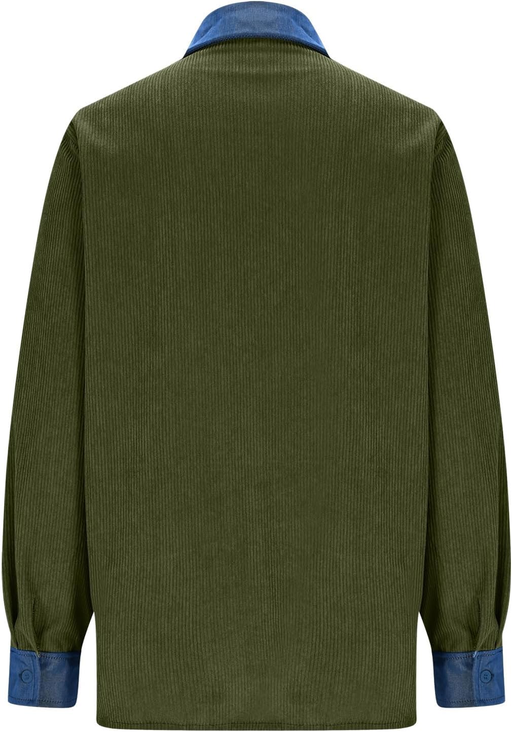 Womens Corduroy Shirt Long Sleeve Button Up V Neck Blouses Tops Loose Fit Dressy Casual Shacket Jacket Womens Corduroy Shirt Long Sleeve Button Up V Neck Blouses Tops Loose Fit Dressy Casual Shacket Jacket