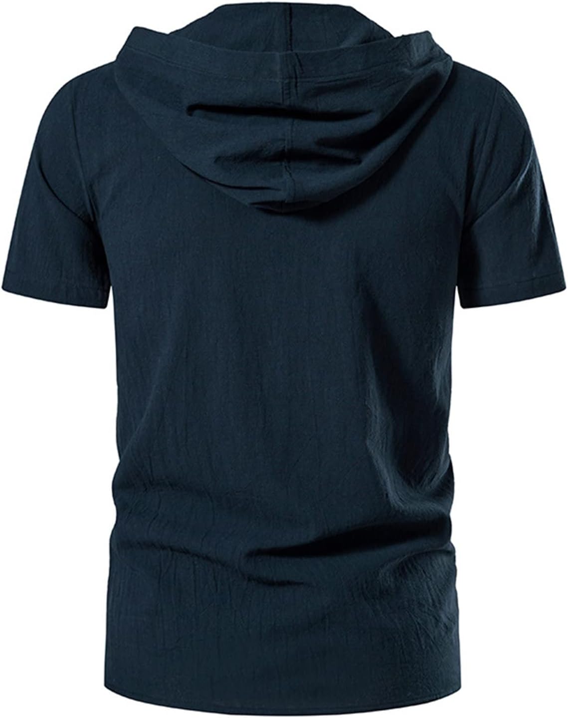 Men's Cotton Linen Hooded Shirt Short Sleeve V-Neck Drawstring Hoodies T-Shirts Lightweight Hippie Yoga Tee Tops Men's Cotton Linen Hooded Shirt Short Sleeve V-Neck Drawstring Hoodies T-Shirts Lightweight Hippie Yoga Tee Tops