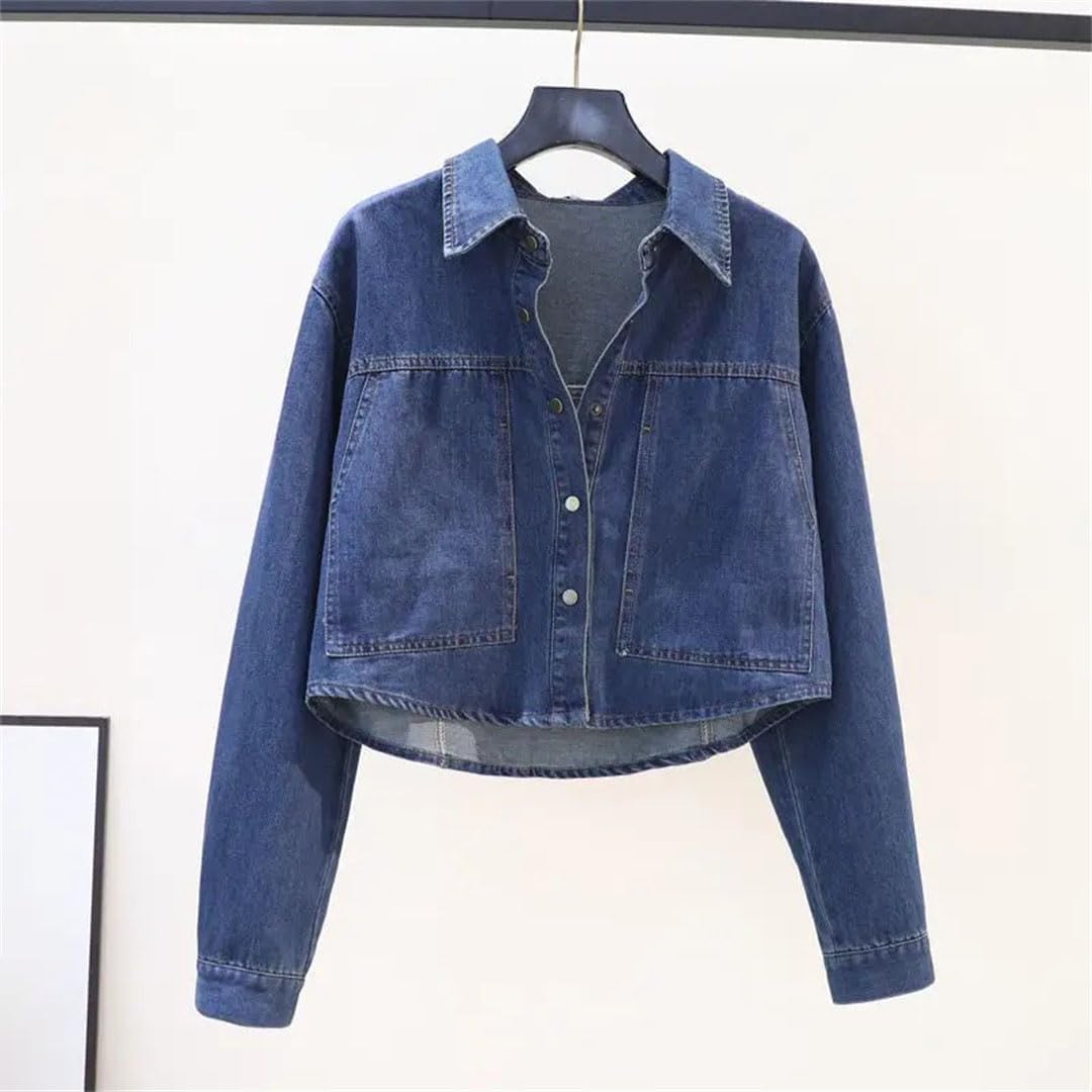 Women Loose Retro Slim Versatile Jacket Design Pockets Fashion Top
