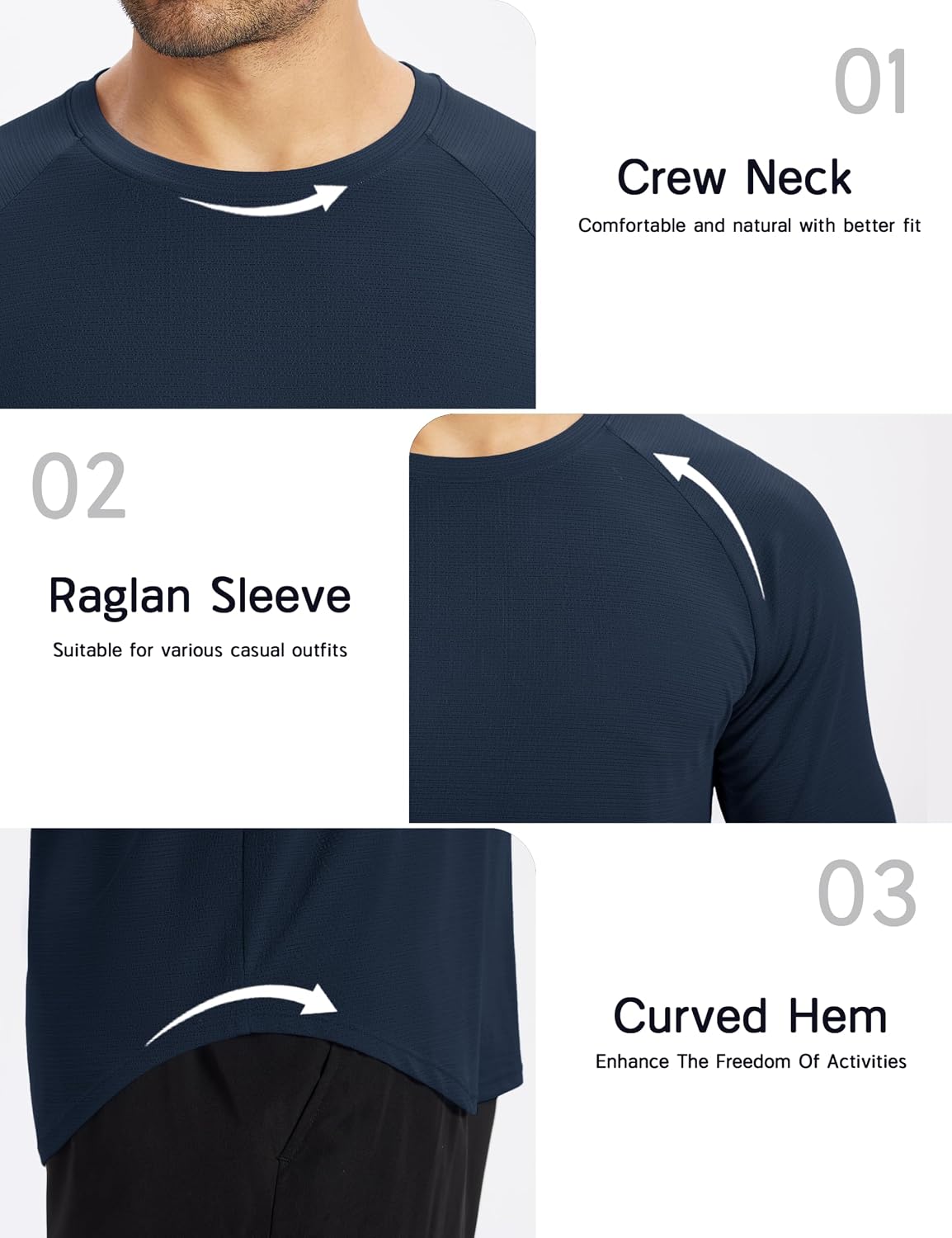 Texture Men's Workout Shirts Short Sleeve Moisture Wicking Athletic Lightweight T-Shirt Gym Running Tennis Texture Men's Workout Shirts Short Sleeve Moisture Wicking Athletic Lightweight T-Shirt Gym Running Tennis