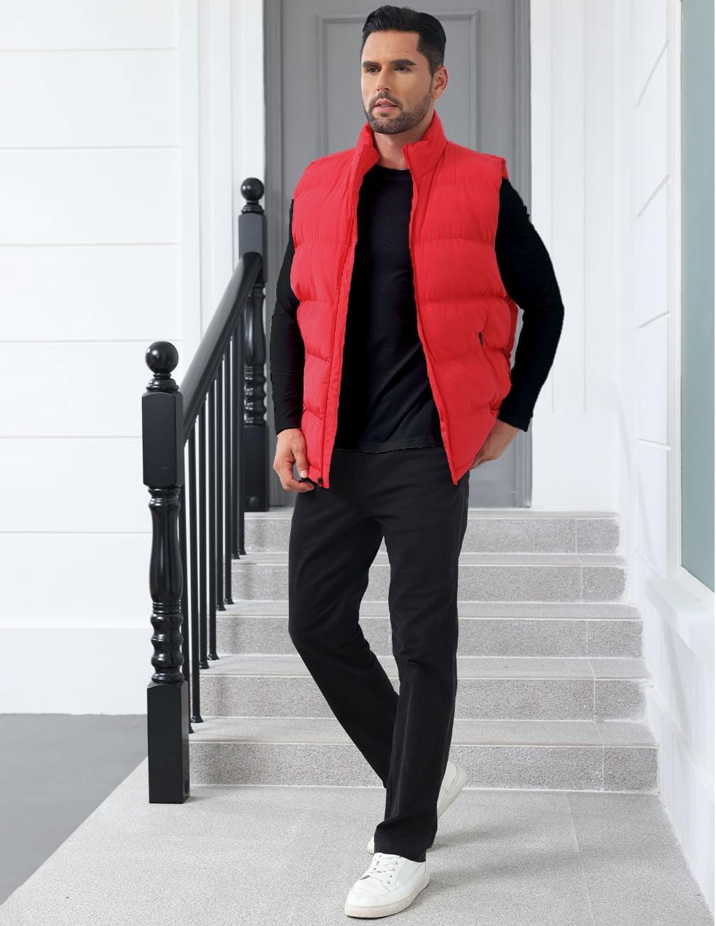 Men'S Winter Lightweight Puffer Vest Sleeveless Jacket Casual Puffy Vests Men'S Winter Lightweight Puffer Vest Sleeveless Jacket Casual Puffy Vests