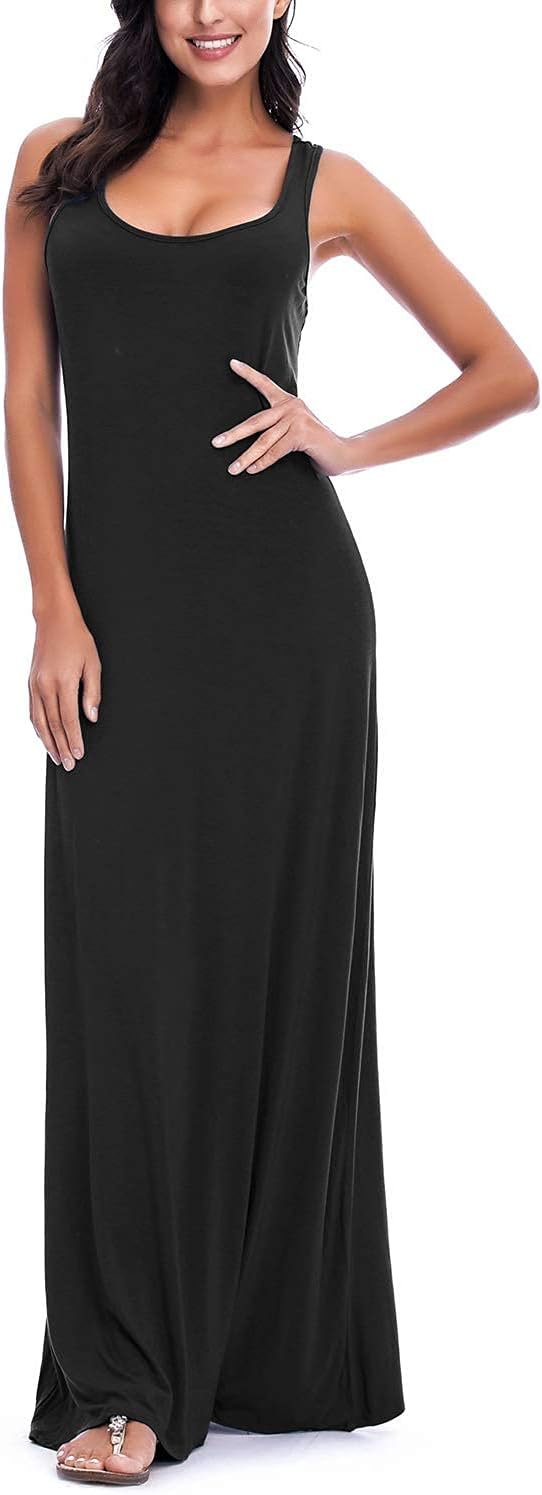 Women's Sexy Tank Top Maxi Long Dress Casual Sleeveless Summer Beach Dress Women's Sexy Tank Top Maxi Long Dress Casual Sleeveless Summer Beach Dress