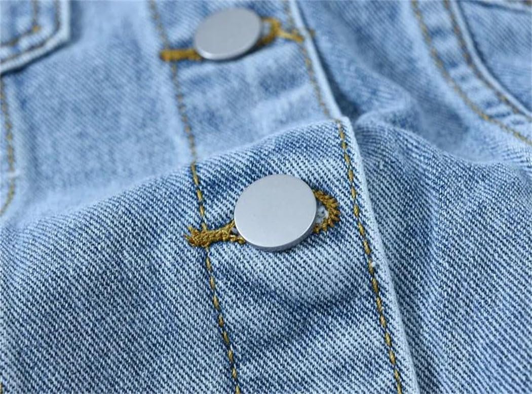 Women Vintage Loose Fit Washed Distressed Button Down Jacket Outdoor Chic Women Vintage Loose Fit Washed Distressed Button Down Jacket Outdoor Chic