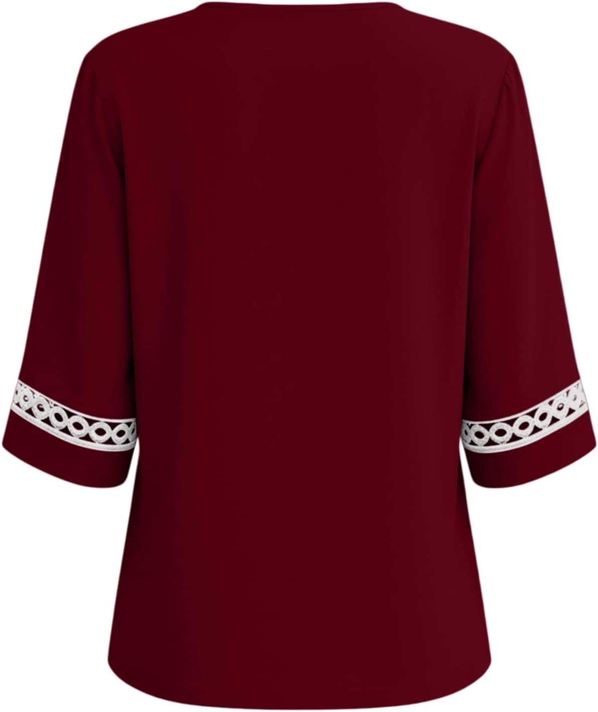 Womens Tops Eyelet Lace V Neck Bell Sleeve Blouses Dressy Casual Work Shirt Summer Spring Fashion Clothing Womens Tops Eyelet Lace V Neck Bell Sleeve Blouses Dressy Casual Work Shirt Summer Spring Fashion Clothing