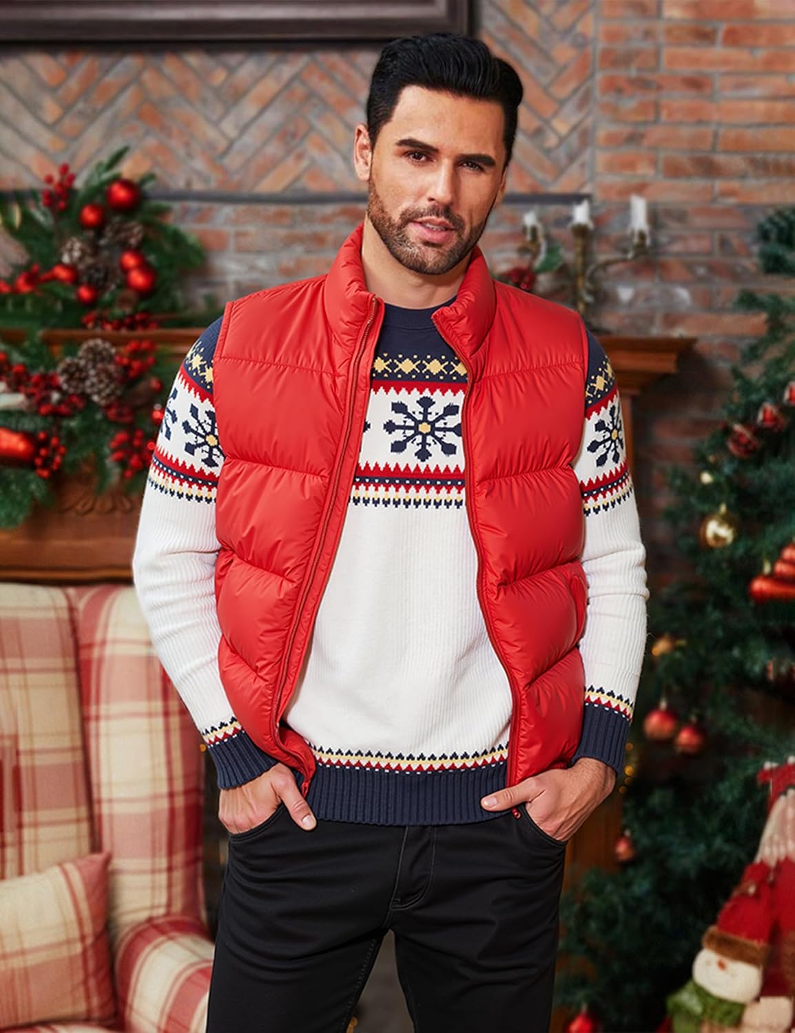Men'S Winter Lightweight Puffer Vest Sleeveless Jacket Casual Puffy Vests Men'S Winter Lightweight Puffer Vest Sleeveless Jacket Casual Puffy Vests