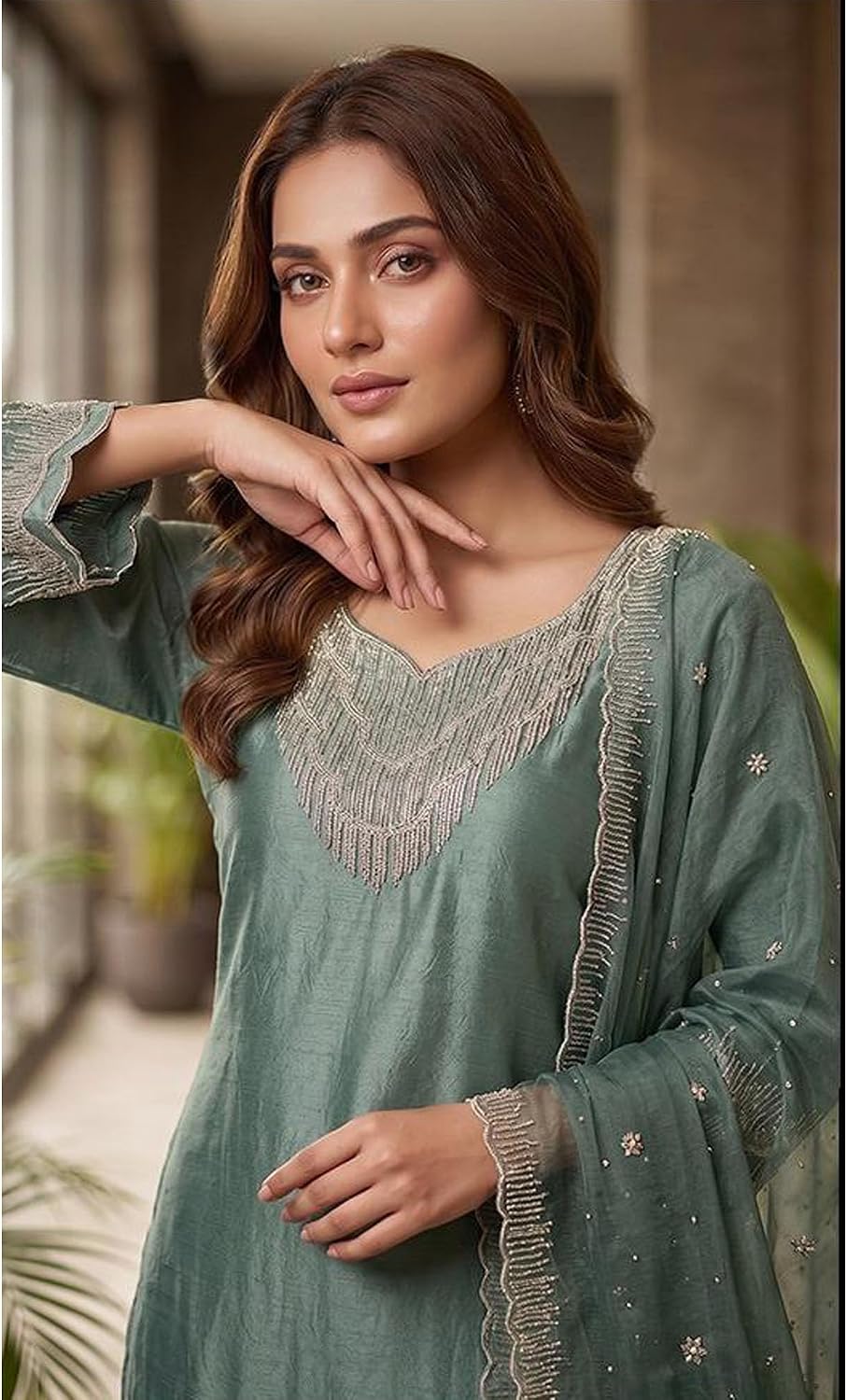 Ethnic Stylish Party Wear for Women Stitched Indian Pakistani Salwar Kameez Palazzo Suit