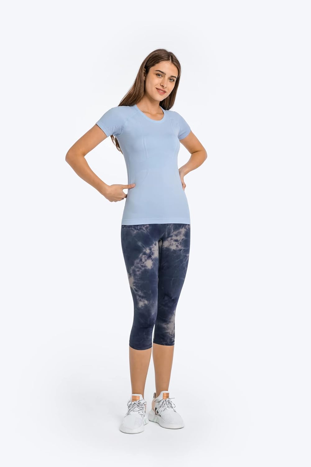 Seamless Workout T Shirts for Women Breathable Short Sleeve Yoga Tops Athletic Gym Shirts Seamless Workout T Shirts for Women Breathable Short Sleeve Yoga Tops Athletic Gym Shirts