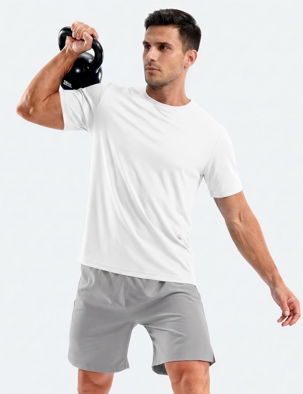 Men's Workout Shirts Dry Fit UPF Athletic T Shirts Short Sleeve Cooling Quick Dry Running Gym Active Tee Tops Men's Workout Shirts Dry Fit UPF Athletic T Shirts Short Sleeve Cooling Quick Dry Running Gym Active Tee Tops