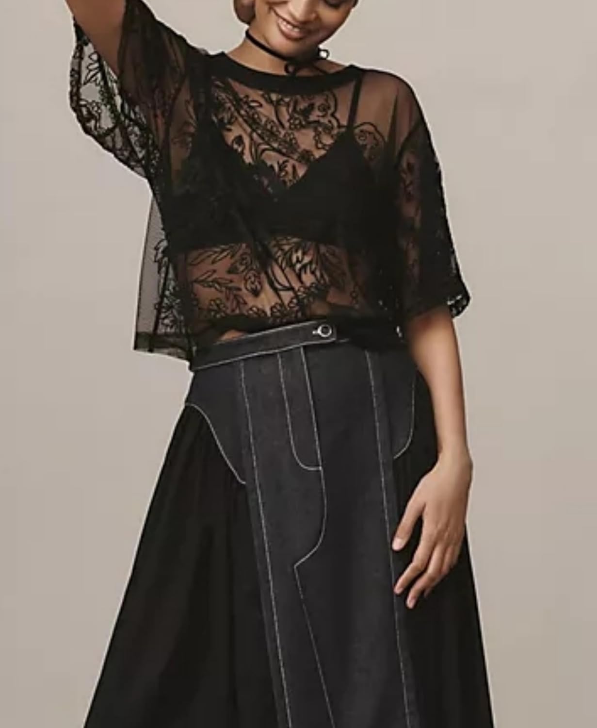 Women's Sexy Lace Tops Short Sleeve Round Neck Mesh 3D Printed Floral Sheer Blouse See Through Layering Shirt Tops Women's Sexy Lace Tops Short Sleeve Round Neck Mesh 3D Printed Floral Sheer Blouse See Through Layering Shirt Tops