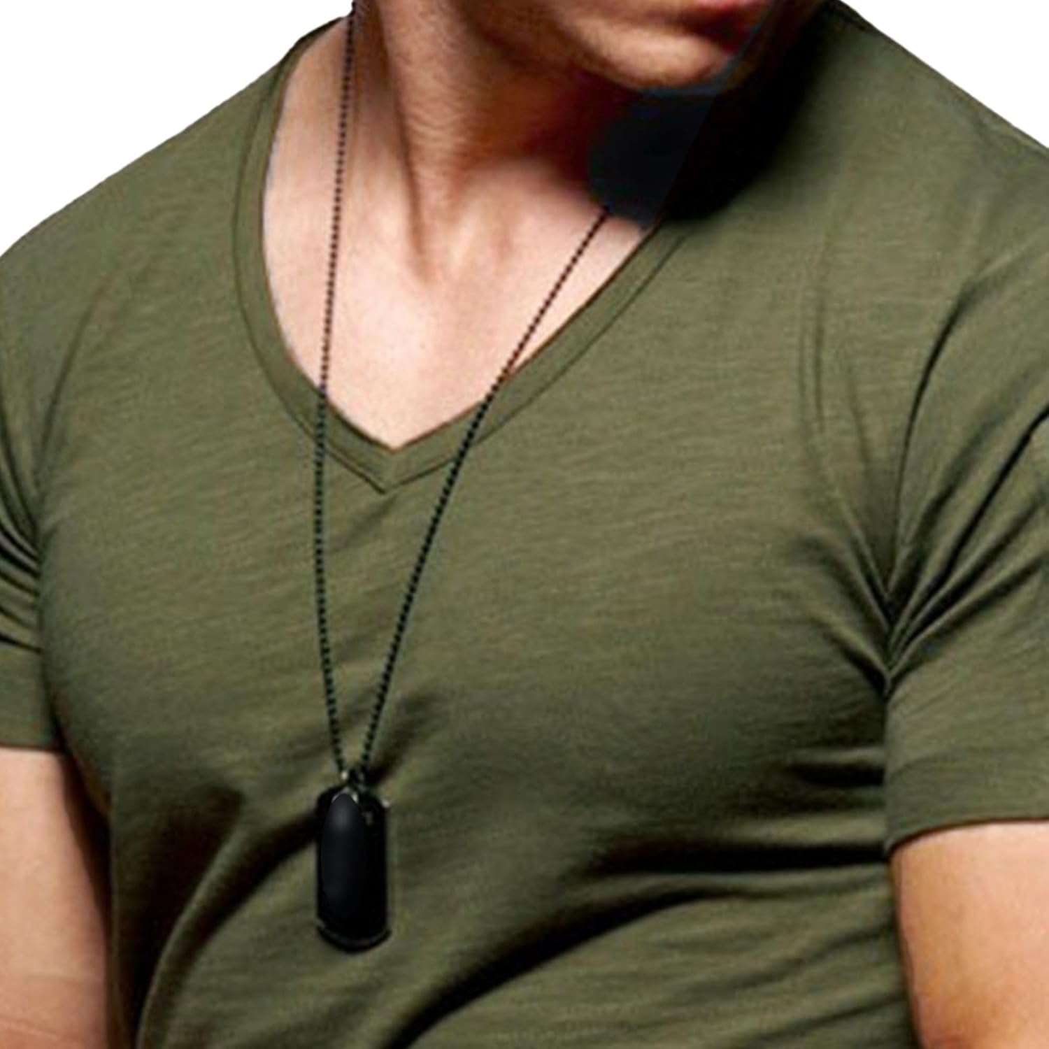 Men's Solid Baggy V Neck Muscle T-Shirts Short Sleeve Soft Workout Tees Basic Classic Casual Summer Tops Men's Solid Baggy V Neck Muscle T-Shirts Short Sleeve Soft Workout Tees Basic Classic Casual Summer Tops