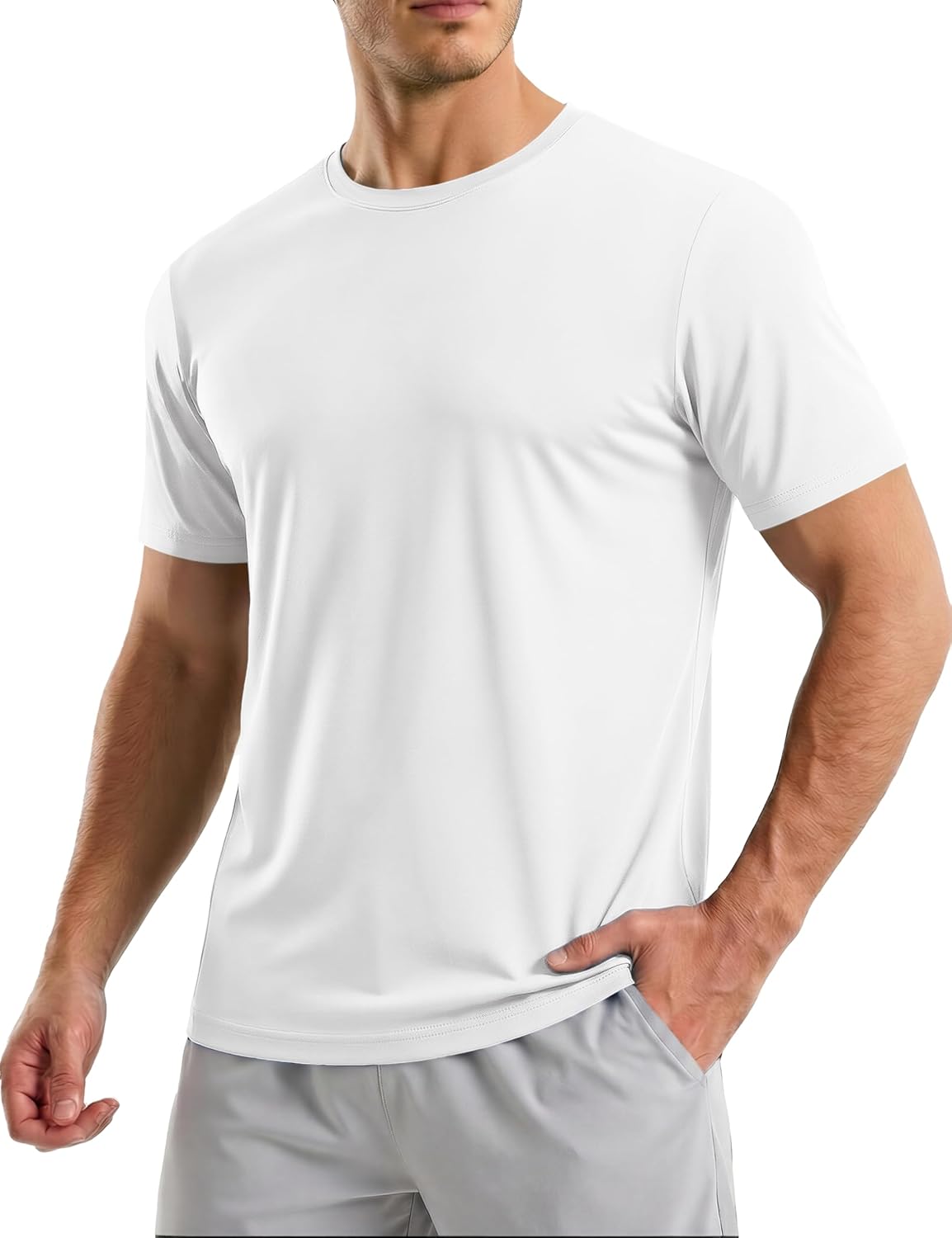 Men's Workout Shirts Dry Fit UPF Athletic T Shirts Short Sleeve Cooling Quick Dry Running Gym Active Tee Tops Men's Workout Shirts Dry Fit UPF Athletic T Shirts Short Sleeve Cooling Quick Dry Running Gym Active Tee Tops